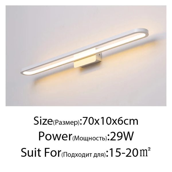 Mirror Light LED Wall Light Bathroom Cabinet Light Makeup Mirror Lights  LED Vanity Lights Wall Lamp for Mirror Indoor Lighting - Image 8