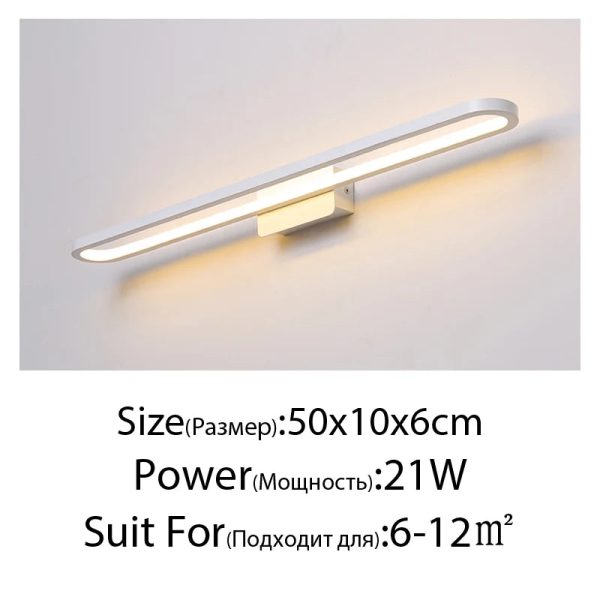 Mirror Light LED Wall Light Bathroom Cabinet Light Makeup Mirror Lights  LED Vanity Lights Wall Lamp for Mirror Indoor Lighting - Image 18