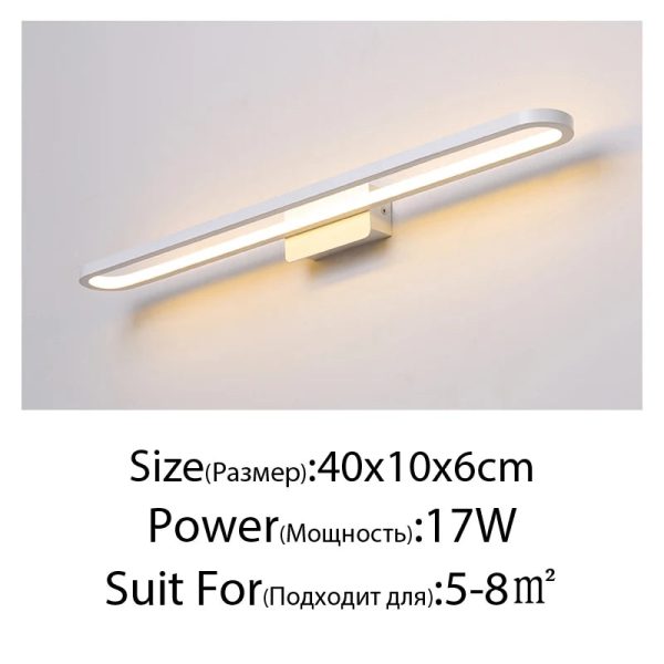 Mirror Light LED Wall Light Bathroom Cabinet Light Makeup Mirror Lights  LED Vanity Lights Wall Lamp for Mirror Indoor Lighting - Image 14