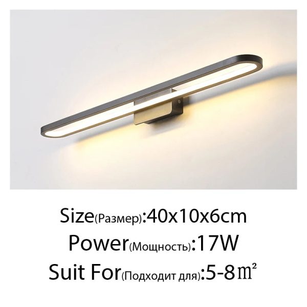 Mirror Light LED Wall Light Bathroom Cabinet Light Makeup Mirror Lights  LED Vanity Lights Wall Lamp for Mirror Indoor Lighting - Image 12