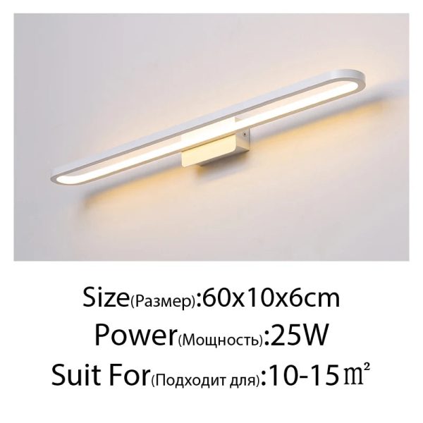 Mirror Light LED Wall Light Bathroom Cabinet Light Makeup Mirror Lights  LED Vanity Lights Wall Lamp for Mirror Indoor Lighting - Image 21