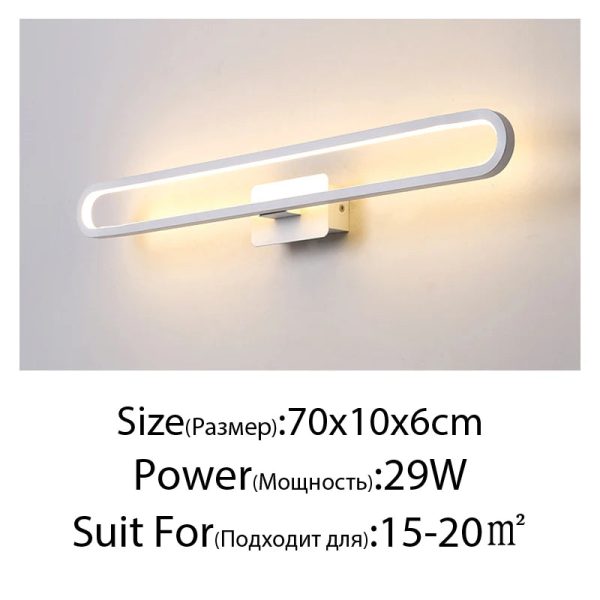 Mirror Light LED Wall Light Bathroom Cabinet Light Makeup Mirror Lights  LED Vanity Lights Wall Lamp for Mirror Indoor Lighting - Image 9