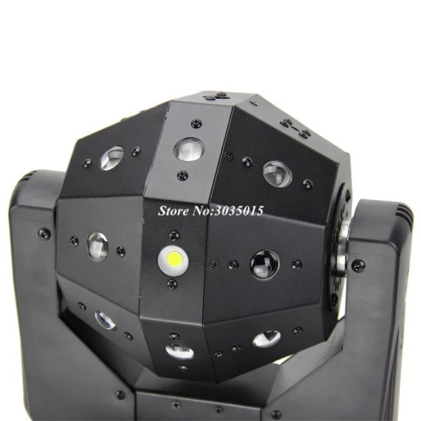 LED mini moving head ball laser beam strobe 3 in1 football roller moving heads DMX infinite rotation LED disco DJ ball light - Image 2