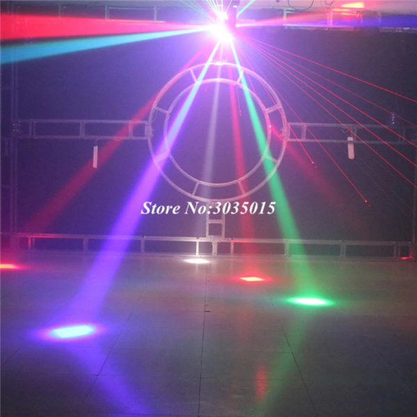 LED mini moving head ball laser beam strobe 3 in1 football roller moving heads DMX infinite rotation LED disco DJ ball light - Image 4