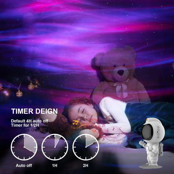 2023 Upgrade Astronaut Northern Lights Aurora Projector Night Light Spaceman For Kid Adult Gaming Room/Party/Home Decor - Image 5