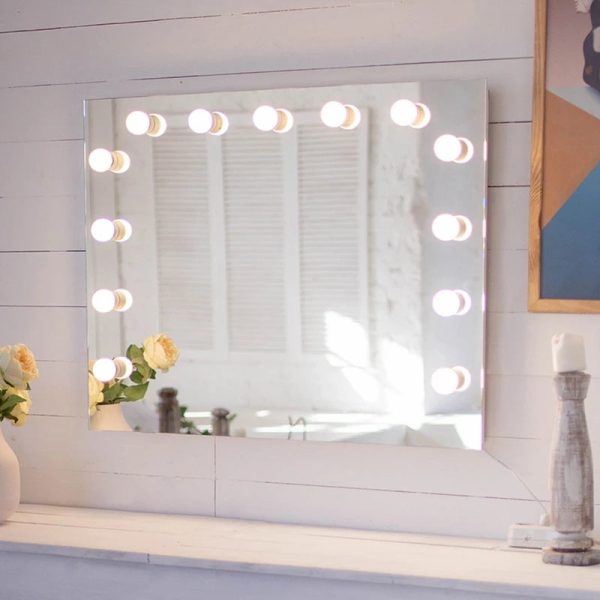 3 Modes Colors Makeup Mirror Light LED Touch-Dimming Vanity Dressing Lamp Bulb USB 12V Make Up Mirror Wall Lamp - Image 3