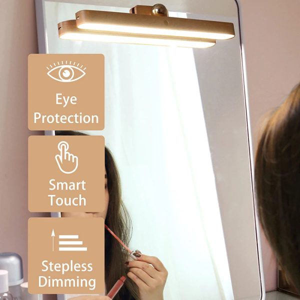 Portable 4W LED Magnetic Lamp Rechargeable Eye Protection Makeup Lamp Touch Switch Mirror Vanity Selfie Light Indoor Lighting - Image 3