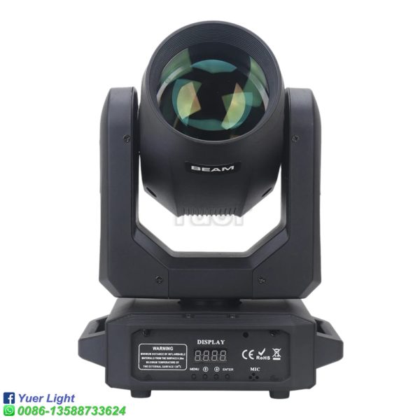 2Pcs/Lot Spot 200W Led Moving Head Light With 12Gobos+6Color Rainbow Effec LED Mobile Light Yuer Dmx512 For Dj Disco Party