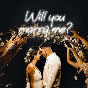 Will You Marry Me Neon Sign Party Decor Room Neon LED Light Just Married Neon Lights Better Together Place Card Wedding Led Sign