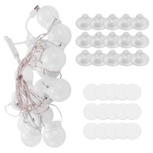 3 Modes Colors Makeup Mirror Light LED Touch-Dimming Vanity Dressing Lamp Bulb USB 12V Make Up Mirror Wall Lamp