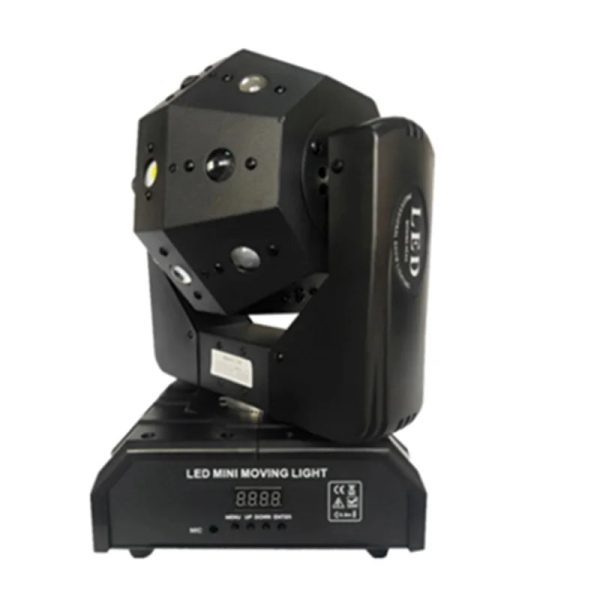Stage lighting LED mini mobile head laser beam strobe 3-in-1 football light shake head DMX infinite rotation dj disco club. - Image 6