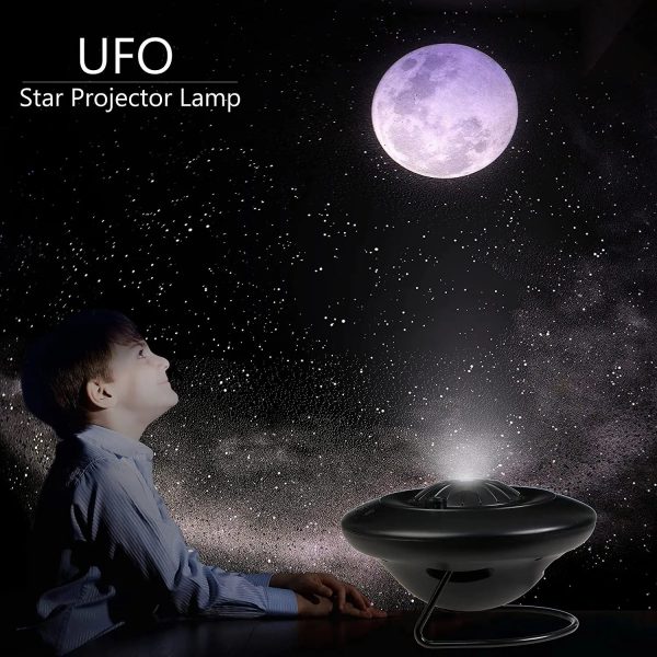 8 in 1 LED UFO Star Projector Night Light Projection Galaxy Starry Sky Rechargeable Projector Lamp Kids Room Ceiling Decoration - Image 4