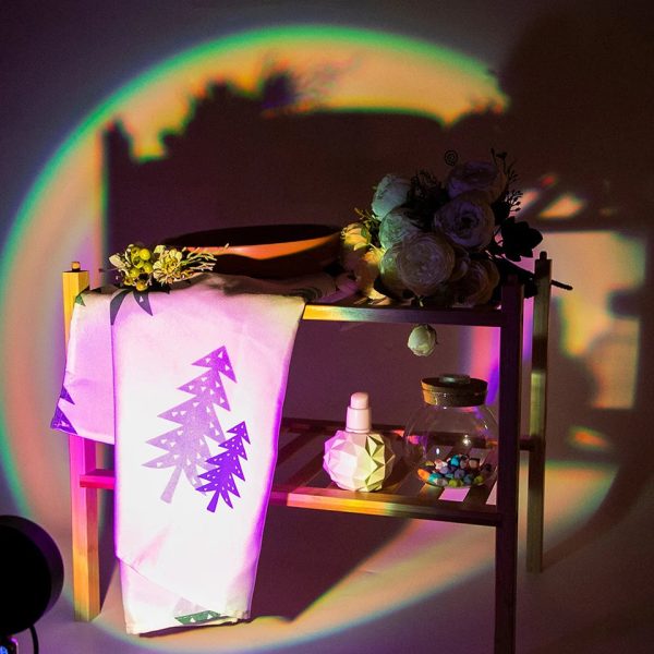 16 Colors RGB Photography Sunset Lamp Led Usb Projector Night Light Remote Neon Bedroom Home Coffee Store Wall Decoration Gift - Image 6