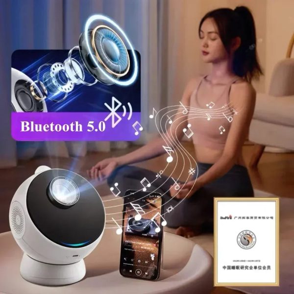 12 IN 1 Galaxy Star Projector with Meteor Bluetooth 360° Rotation Starry Sky Projector Night Light for Kids Gift Room Decor Lamp - Image 4
