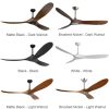 88inch Big Size Wood Ceiling Fan with Remote Control Lights DC Motor 6 Speeds Ventiladores De Techo Con Luces Led Free Shipping