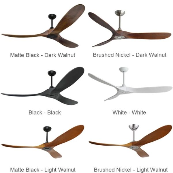 88inch Big Size Wood Ceiling Fan with Remote Control Lights DC Motor 6 Speeds Ventiladores De Techo Con Luces Led Free Shipping