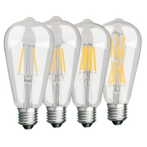 6PCS LED St64 E27 2W 4W 6W 8W 10W 12W 16W 4000K Weiß Warm Intage Edison Glühbirne dimmbar E27 B22 110V 220V Energie lampe