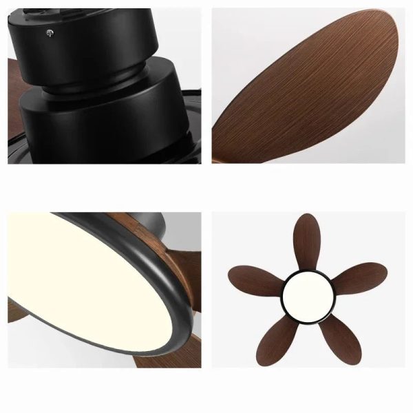 Modern LED 72W Low Floor DC Motor 30W Ceiling Fans With Remote Control Simple Ceiling Fan With Light Home Fan 85-265V - Image 2