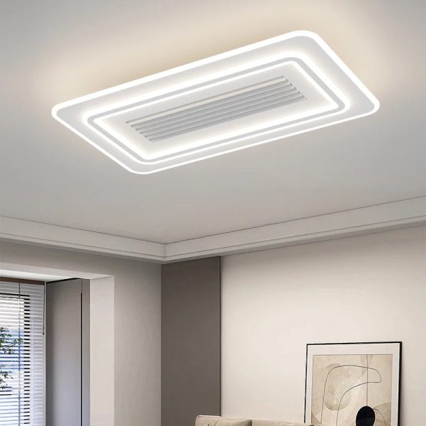 Bladeless Ceiling Fan With Lights Remote Control Modern Fan Lighting For Living Room Bedroom Led Ceiling Fan - Image 3