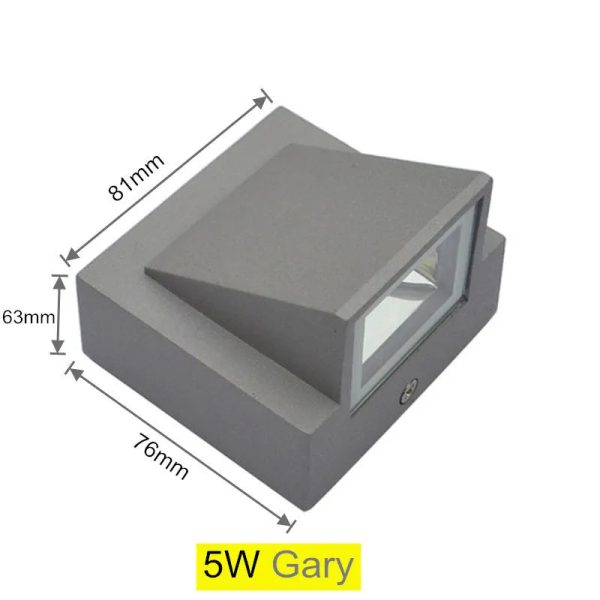 10W Modern simple creative outdoor waterproof aluminum wall lamp LED courtyard lamps gate lamp terrace balcony garden wall light - Image 4