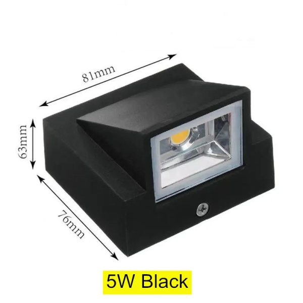 10W Modern simple creative outdoor waterproof aluminum wall lamp LED courtyard lamps gate lamp terrace balcony garden wall light - Image 11