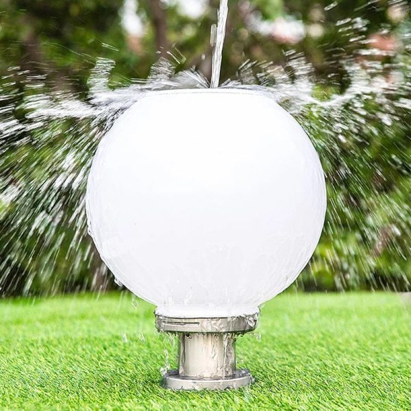 20CM LED Solar Column Head Light Courtyard Corner Light Gate Column Light Lawn Garden Ball Wall Light Stone Column Ceiling Light - Image 4