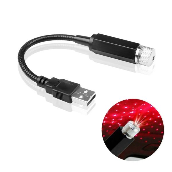 Romantic LED Starry Sky Night Light 5V 1A USB Plug Red Galaxy Star Projector Lamp for Car Roof Room Ceiling Decor - Image 5
