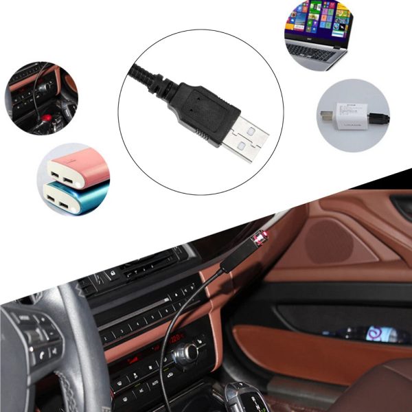 Romantic LED Starry Sky Night Light 5V 1A USB Plug Red Galaxy Star Projector Lamp for Car Roof Room Ceiling Decor - Image 4