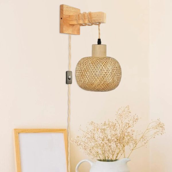Wall Sconce Bedside Light Fixture Wall Mount Sconce Rustic Bathroom Vanity Wall Light for Kitchen Bathroom Hallway Home Bedroom - Image 2