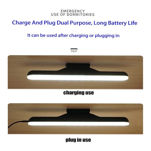 Hanging LED Makeup Lamp Dimming Vanity Light Eye Protection Portable Magnetic Lamp Rechargeable Touch Switch Mirror Selfie Light - Image 2