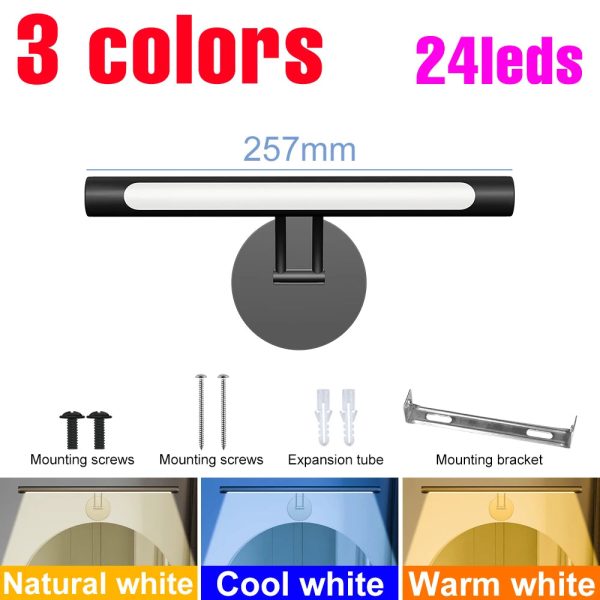 LED Modern Vanity Lights Bathroom Dressing Table Mirror Light Dimmable Extend Wall Lamp Simple Style USB Makeup Lamps 25 40 50CM - Image 7