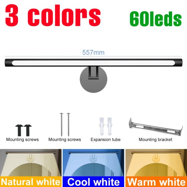 LED Modern Vanity Lights Bathroom Dressing Table Mirror Light Dimmable Extend Wall Lamp Simple Style USB Makeup Lamps 25 40 50CM - Image 8