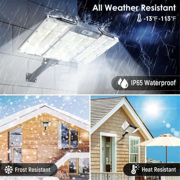 High Sensitivity Sensing Motion Sensor Outdoor Lights 3 Solar Panels Adjustable Super Bright Solar Motion Lights For Front Gate - Image 6