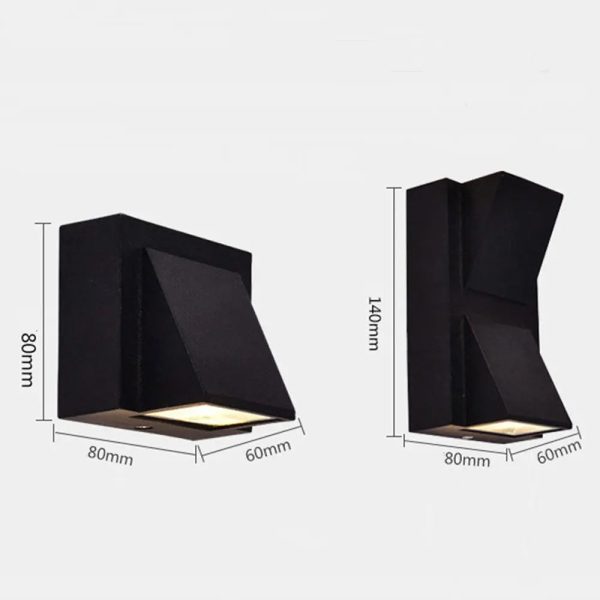 12V IP65 Waterproof wall lamp outdoor 5W 10W  light outdoor Building Exterior Gate Balcony Garden Yard lighting - Image 2