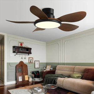 Modern LED 72W Low Floor DC Motor 30W Ceiling Fans With Remote Control Simple Ceiling Fan With Light Home Fan 85-265V