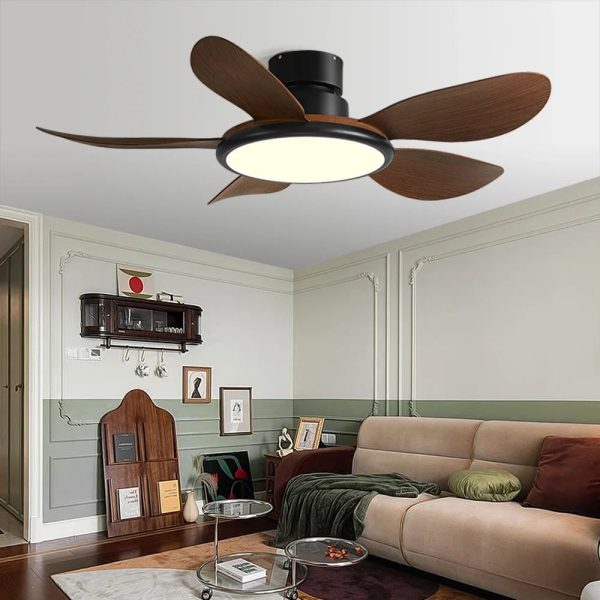 Modern LED 72W Low Floor DC Motor 30W Ceiling Fans With Remote Control Simple Ceiling Fan With Light Home Fan 85-265V