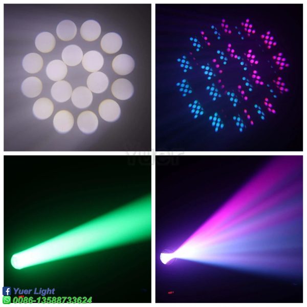 2Pcs/Lot Spot 200W Led Moving Head Light With 12Gobos+6Color Rainbow Effec LED Mobile Light Yuer Dmx512 For Dj Disco Party - Image 5