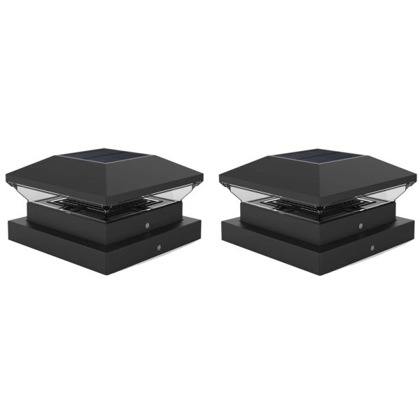 2/4PCs Solar Light Outdoor IP65 Solar Post Light Villa Column Lamp Fence Gate Pillar Head LED Lamp For House Gate Patio Garden - Image 7