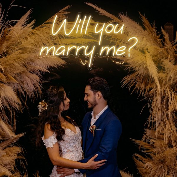 Will You Marry Me Neon Sign Party Decor Room Neon LED Light Just Married Neon Lights Better Together Place Card Wedding Led Sign - Image 2