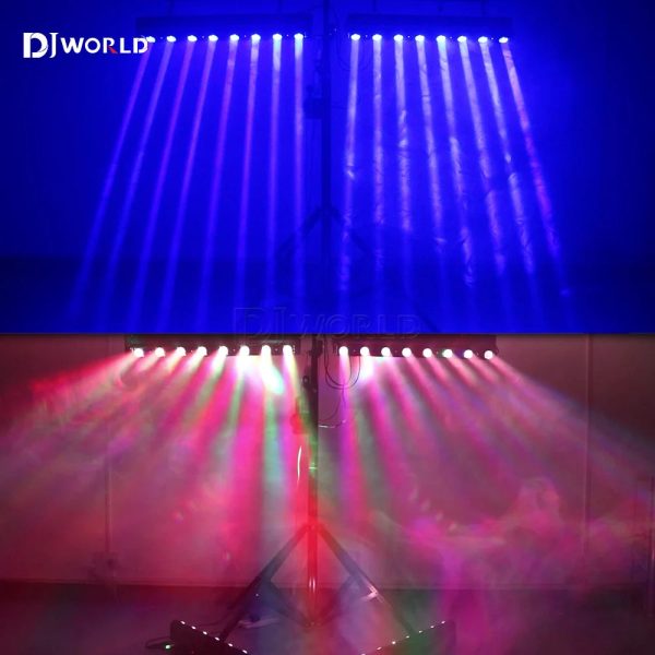 2pcs 8X12W LED Beam Bar Moving Head Light 9/38DMX Hot Wheel Infinite Rotating RGBW 4IN1 Running Effect for DJ Disco Party Stage - Image 6