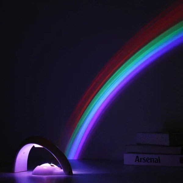 Novelty LED Colorful Rainbow Night Light Romantic Sky Rainbow Projector Lamp luminaria Home bedroom light - Image 2