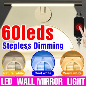 LED Modern Vanity Lights Bathroom Dressing Table Mirror Light Dimmable Extend Wall Lamp Simple Style USB Makeup Lamps 25 40 50CM