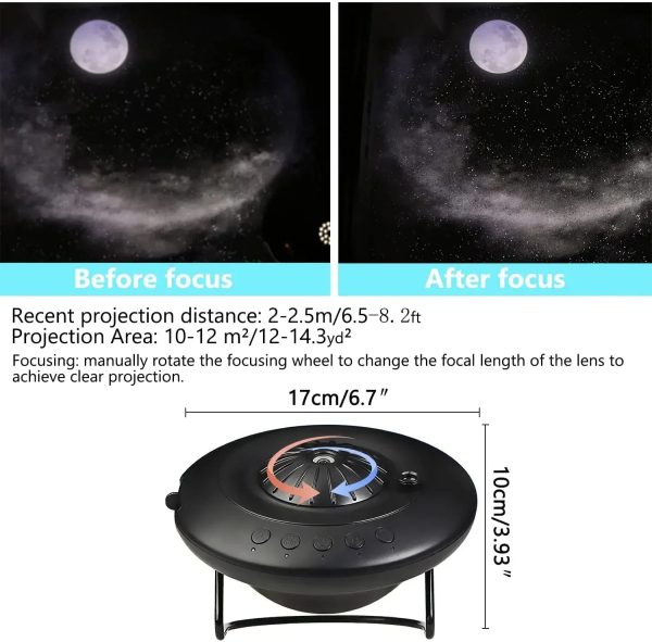NEW UFO LED Star Projector Night Light 8 in 1 Planetarium Projection Galaxy Starry Sky Projector Lamp for Kids Gift Room Decor - Image 5