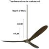 88inch Big Size Wood Ceiling Fan with Remote Control Lights DC Motor 6 Speeds Ventiladores De Techo Con Luces Led Free Shipping - Image 5