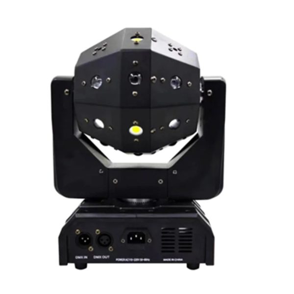 Stage lighting LED mini mobile head laser beam strobe 3-in-1 football light shake head DMX infinite rotation dj disco club. - Image 5