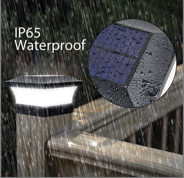 1-4pcs Solar Light Outdoor LED Post Deck Cap Fence Landscape Lamp Waterproof IP65 Garden Gate Solar Powered Lamp Decoration - Image 2