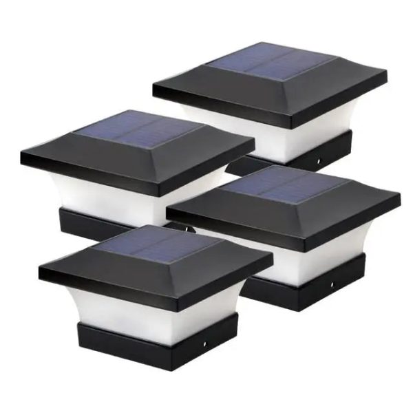 1-4pcs Solar Light Outdoor LED Post Deck Cap Fence Landscape Lamp Waterproof IP65 Garden Gate Solar Powered Lamp Decoration - Image 9