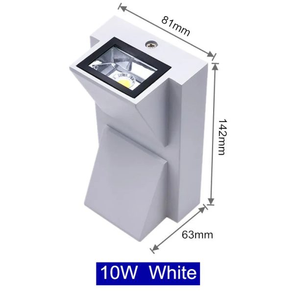 10W Modern simple creative outdoor waterproof aluminum wall lamp LED courtyard lamps gate lamp terrace balcony garden wall light - Image 5