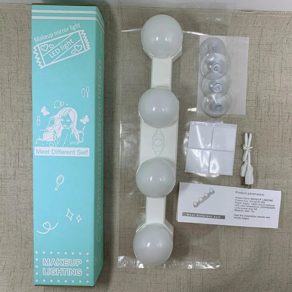 Vanity Light Makeup Mirror Wall Lamp USB Bathroom Dressing Table Mirrors Light for Bedroom Dresser Dimmable LED Nightlights - Image 2