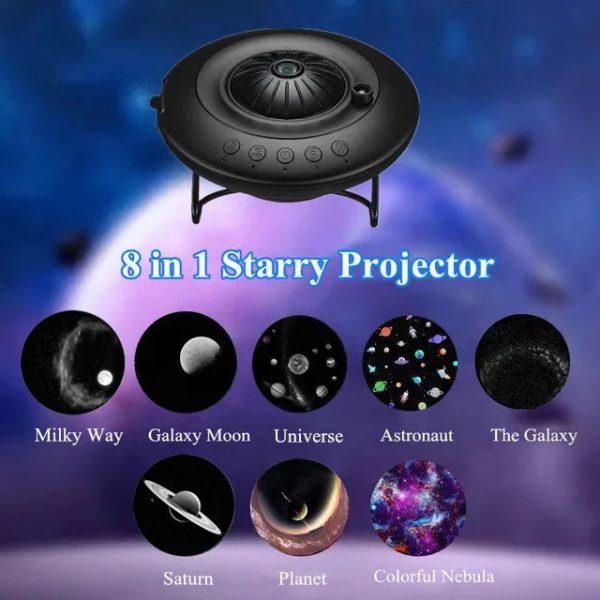 8 in 1 LED UFO Star Projector Night Light Projection Galaxy Starry Sky Rechargeable Projector Lamp Kids Room Ceiling Decoration - Image 7
